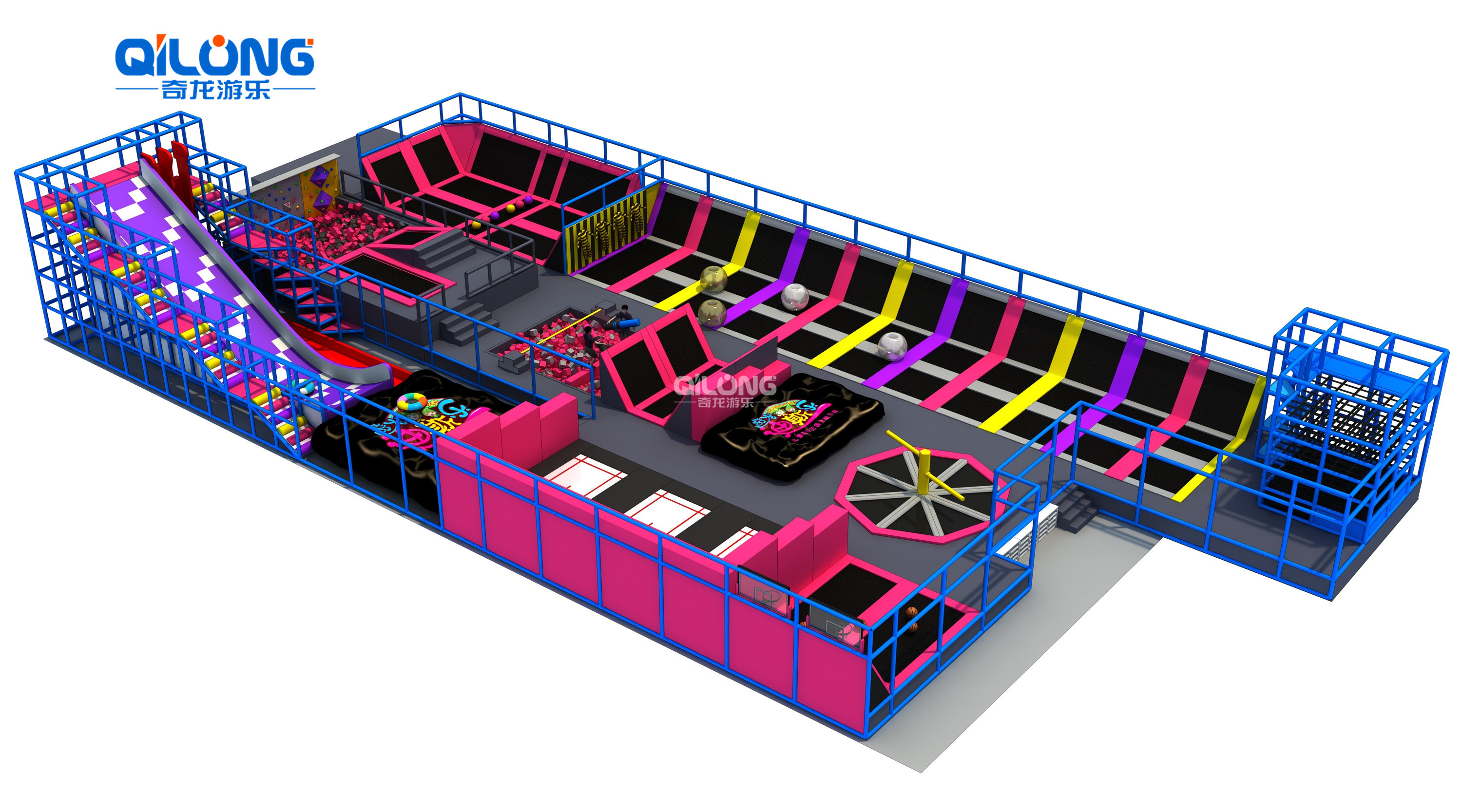 2019 Dernière Sécurité Professionnel Adapté Aux Besoins du client De Gymnastique Enfants Adultes Parc de Trampoline