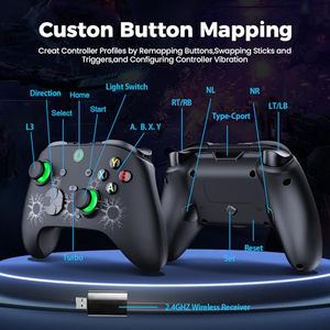 OEM 2.4Ghz Cracks Wireless <b>Gaming</b> <b>Controller</b> Back Programming <b>for</b> Xboxone/s/x <b>PC</b> and Android with RGB Light - Product Image 4