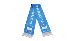 Écharpe Drapeau de la Guatémal, Vente en Gros, Produits Personnalisés pour les Supporters de Football, Écharpe Drapeau National, Écharpe à Pompons, Châle - Product Image 2