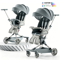 Poussette bébé pliable en un clic, auvent intégral, cadre en acier carbone, capacité de charge 20 kg, Loopingfun V9, OEM ODM, vente en gros, approvisionnement en vrac