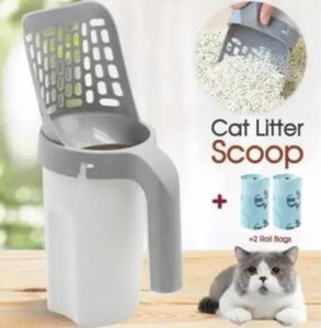 Pala Recogedora de Arena para Gatos 2 en 1 Portátil y Duradera para Limpieza Rápida de Areneros - Product Image 1