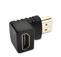 Adaptateurs HDMI plaqués or à 90 degrés, connecteur mâle vers femelle, prend en charge les caméras 3D 4K 1080P, les moniteurs, les téléviseurs HD, les projecteurs, les ordinateurs