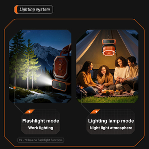 Ventilador de Camping con Linterna LED, Control Remoto, Gancho, Banco de Energía Recargable de 20000 mAh, Ventilador Portátil para Exteriores, Picnic, Barbacoa, Viajes, Tienda de Campaña - Product Image 6