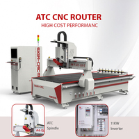 Máquina CNC de 3 Ejes con Cambio Automático de Herramienta para Tallado de Madera y Grabado de Muebles