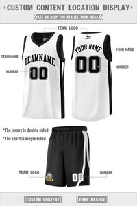 Groothandel Hoge Kwaliteit Basketbal Jersey Custom Ademende Omkeerbare Basketbal Uniform Trainingskleding Voor Volwassenen - Product Image 6