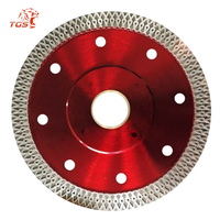 Lame de scie diamantée turbo à mailles super fines TGS pour la coupe de carreaux de porcelaine, de céramique, de granit et de marbre, disque de coupe pour meuleuse d'angle
