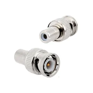 Wholesale BNC Male to RCA Female Coax Connector Adapter Cable Coupler for CCTV Camera