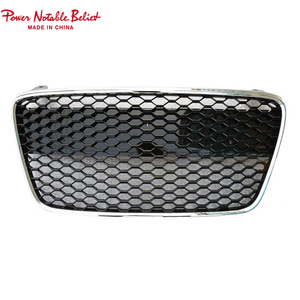 <span class=keywords><strong>Parrilla</strong></span> Delantera de Coche <span class=keywords><strong>Estilo</strong></span> RS8 para Audi R8 2007 2008 2009 2010 2012 2013, Rejilla Delantera de Malla Negra Brillante Tipo Panal de Abeja - Product Image 2