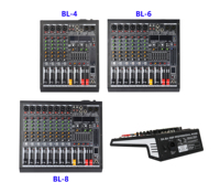 Mini mélangeur audio 4 canaux USB BT 256 DSP Idéal pour la production de musique à domicile et les applications de diffusion en direct.