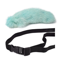 Vente en gros d'articles de mode de haute qualité, queues de renard et de loup en fourrure véritable, accessoires de costume pour Halloween, cosplay, fête, queues de chats et de renards