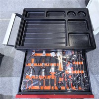Carrito de Herramientas de Acero para Taller Automotriz con 7 Cajones y 424 Piezas, con Caja de Herramientas