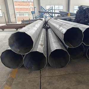 Línea de transmisión eléctrica de doble circuito de 35kV, torre metálica de acero galvanizado, precio de monopolos - Product Image 3