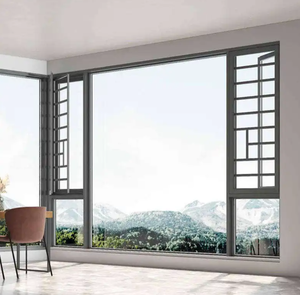 Hiện đại đôi kính cửa sổ nhiệt phá vỡ nhôm trượt khung cố định mở phong cách thép không gỉ màn hình lưới cho căn hộ - Product Image 6