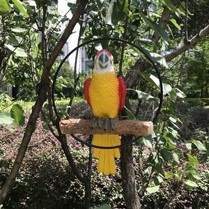Estatua de loro para perchas en ramas, estatua de recolector de aves tropicales adecuada para patio, césped, hogar y decoración de jardín - Product Image 5