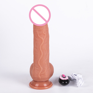 YoungWill Dildo vibrant en silicone réaliste pour femmes <span class=keywords><strong>avec</strong></span> base à <span class=keywords><strong>ventouse</strong></span> et 10 modes de vibration pour la stimulation Dildo - Product Image 4
