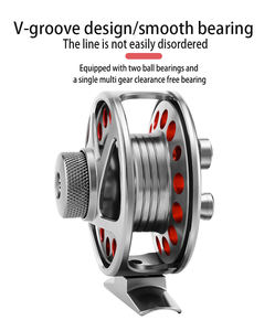 En gros Moulinet de pêche frontal tout métal de haute qualité pour la pêche en radeau et à la mouche, 2+1BB à entraînement frontal - Product Image 4