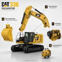 Excavatrice Caterpillar 336 d'occasion reconditionnée avec technologie de moteur ACERT vérifiée, machine d'excavation, excavatrice Cat