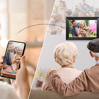 Cadre vidéo numérique intelligent à écran tactile 4K NFT IR Certification ROHS Horloge Films Connectivité Wi-Fi MP3 Lecture vidéo