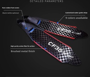 <span class=keywords><strong>Aletas</strong></span> <span class=keywords><strong>de</strong></span> Buceo Profesional Vdive CF35 <span class=keywords><strong>de</strong></span> Fibra <span class=keywords><strong>de</strong></span> Carbono, <span class=keywords><strong>Aletas</strong></span> <span class=keywords><strong>de</strong></span> Entrenamiento Largas y Cortas Recomendadas por Instructores - Product Image 5