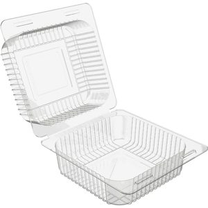 Boîtes à emporter à clapet boîtes jetables Togo avec couvercles pour gâteau pâtisserie salade pour <span class=keywords><strong>boulangerie</strong></span> et affaires alimentaires boîtes en plastique - Product Image 1