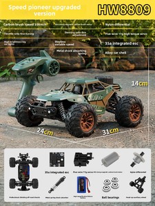 <span class=keywords><strong>Voiture</strong></span> télécommandée 4x4, 35 <span class=keywords><strong>km</strong></span>/<span class=keywords><strong>h</strong></span>, quatre roues motrices, drift, <span class=keywords><strong>RC</strong></span>, véhicule tout-terrain haute vitesse, électrique, métal, câble USB, jouet cadeau pour garçons - Product Image 3