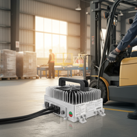 Chargeur haute fréquence LNLEE 24V 80A 3300W 100A pour chariot élévateur électrique, chargeur de batterie intelligent, charge rapide, fourniture OEM
