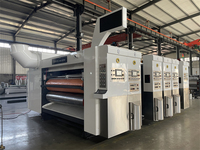Machine de découpe et d'impression flexographique HD entièrement automatique 5 couleurs avec section de séchage pour la fabrication de cartons