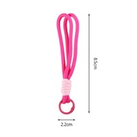 En gros, Porte-clés en corde tressée couleur personnalisée, Lanière tissée minimaliste, Breloque de sac, Lanière pour clés et sacs à main