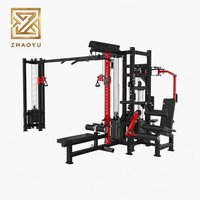 Système de musculation multi-stations ZY 4 en 1 avec sélecteur : Extension de jambe, Curl, Lat Pulldown – Équipement multi-utilisateurs pour salle de sport commerciale