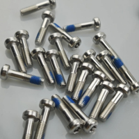 Sekrup Kepala Tombol Torx M5*20, Baut Anti Lepas dengan Patch Nilon Biru untuk Suku Cadang Perbaikan Skuter Listrik