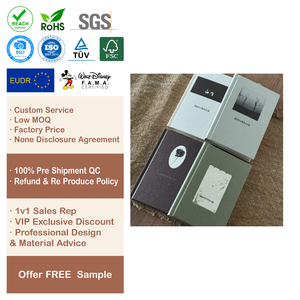 Carnets <span class=keywords><strong>A4</strong></span> personnalisables style carnet de croquis avec reliure cousue, pages métalliques chaudes et aspect vintage pour le bureau/l'école - Product Image 1