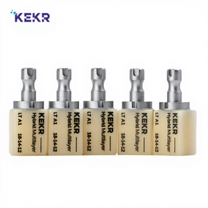 Bloc céramique hybride multicouche couleur A2 18-14-12 mm, 5 pièces, bloc céramique <span class=keywords><strong>composite</strong></span> dentaire - Product Image 1