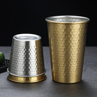 Yurtrain Bouteille isotherme portable en acier inoxydable 304, motif diamant martelé, style européen, isolation thermique 6 heures, pour fête