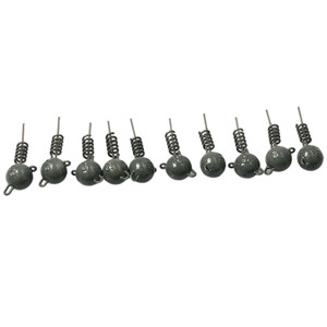 Plomos de pesca tipo bola de 5g, 7g, 10g, 15g, 20g, 25g, 30g, 50g, con diseño de resorte antienredos y rosca para pesca con señuelos. - Product Image 5