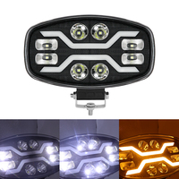 Lampe de camion LED de 9 pouces, feux de voiture, phare LED pour Jeep Grand Cherokee, barre de lampe tout-terrain LED sur le toit, 12v 24v, haute luminosité