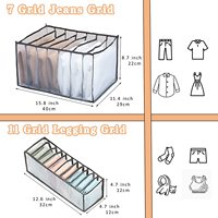 Lot de 3 articles ménagers pour le rangement et l'organisation de la garde-robe, des vêtements, des pantalons, des sous-vêtements et des chaussettes