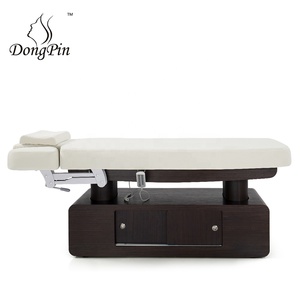 Thiết kế ban đầu hiện đại Thẩm mỹ viện đồ nội thất màu hồng vàng mặt <span class=keywords><strong>Spa</strong></span> giường 4 động cơ điện <span class=keywords><strong>Massage</strong></span> Bàn Giường - Product Image 6