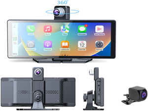Écran tactile de tableau de bord de 10,26 pouces, caméra double objectif <span class=keywords><strong>avant</strong></span> et <span class=keywords><strong>arrière</strong></span>, navigation GPS, radio, CarPlay <span class=keywords><strong>sans</strong></span> <span class=keywords><strong>fil</strong></span>, Android Auto, <span class=keywords><strong>dashcam</strong></span> 4K Wifi - Product Image 1