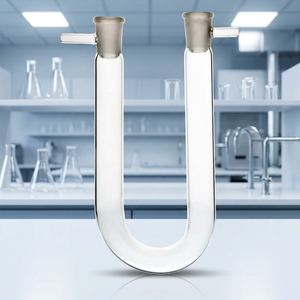 Verre en forme de U MAYALAB pour tube avec bras latéraux, capacité 25 ml, taille 12 mm, pour usage en laboratoire, matériau borosilicate - Product Image 3