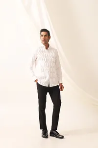 เสื้อเชิ้ตผ้าคอตตอนเนื้อ100% สำหรับฤดูร้อนสไตล์ลำลองมีบริการ OEM ระบายอากาศได้ดี - Product Image 3