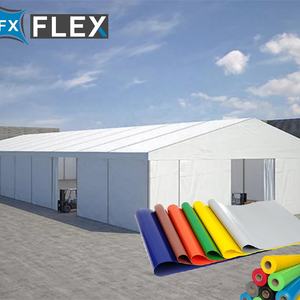 Tissu de tente en <span class=keywords><strong>toile</strong></span> Bache Tente en PVC renforcé FLFX pour structures d'<span class=keywords><strong>abris</strong></span> d'événements imperméables - Product Image 1