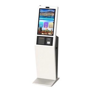Nhà máy trực tiếp 21.5 23.6 27 32 43 inch tự phục vụ kiosk thiết bị đầu cuối tương tác không dùng tiền mặt thanh toán cho ngân hàng hàng đợi in mã vạch - Product Image 1