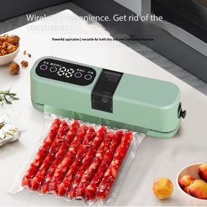 Nouvelle machine d'emballage alimentaire portable sans fil à affichage numérique étanche, entièrement automatique et rechargeable par USB - Product Image 5