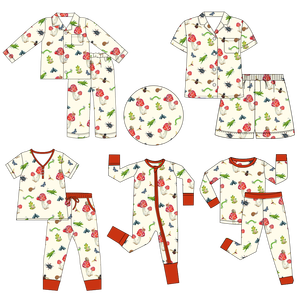 Roupas de Bebê Personalizadas por Atacado, Respiráveis, com Zíper Duplo, Macacão de Algodão, Pijamas de Bebê Bordados em Bambu - Product Image 2