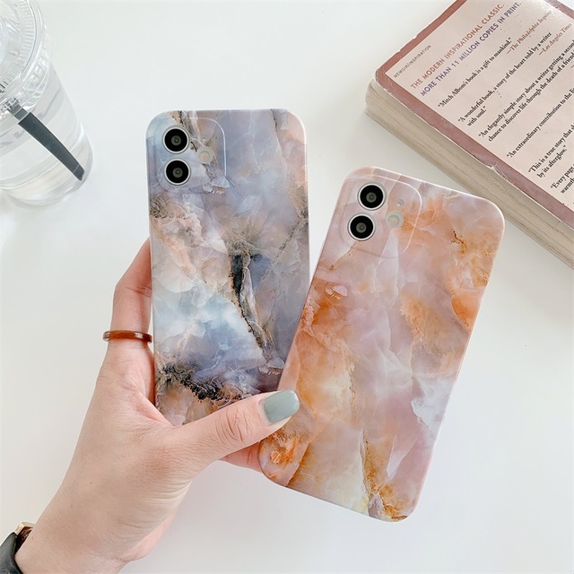 For iphone 13 12 Pro Max Low Moq Ins Hot Selling Soft Tpu Mobile Cover Imd Pattern Marble Phone case