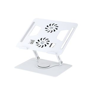 Meilleur Support Rotatif 360 <span class=keywords><strong>Pas</strong></span> <span class=keywords><strong>Cher</strong></span> <span class=keywords><strong>pour</strong></span> Tablette <span class=keywords><strong>PC</strong></span>, Pliable en Alliage d'Aluminium, Réglable avec 2 Ventilateurs de Refroidissement - Product Image 2