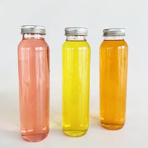 10 oz 300ml empty transparent beverage bottle, PET round plastic bottle for juice drink container