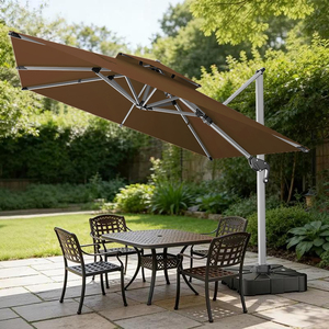 <span class=keywords><strong>Parasol</strong></span> de plage moderne en aluminium à énergie solaire, <span class=keywords><strong>parasol</strong></span> de luxe de 3 m, <span class=keywords><strong>parasol</strong></span> anti-moisson, <span class=keywords><strong>parasol</strong></span> de café, <span class=keywords><strong>grand</strong></span> mobilier de patio - Product Image 1
