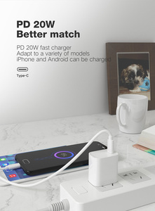 Chargeur mural USB-C <span class=keywords><strong>BON</strong></span> 18W PD & QC3.0 à charge rapide avec matériau PC ignifuge et protection OTP/OVP pour téléphones portables et montres (Royaume-Uni) - Product Image 6
