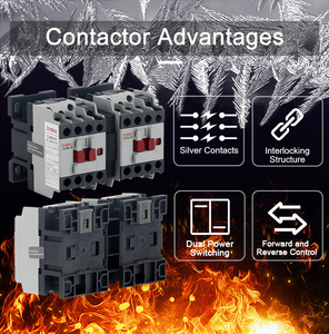 CJX2s-N สามเฟส12V/220V แม่พิมพ์50A รีเลย์คอนแทค CXJ2ไฟฟ้าพร้อมแผนผังการเดินสายไฟสำหรับระบบ AC